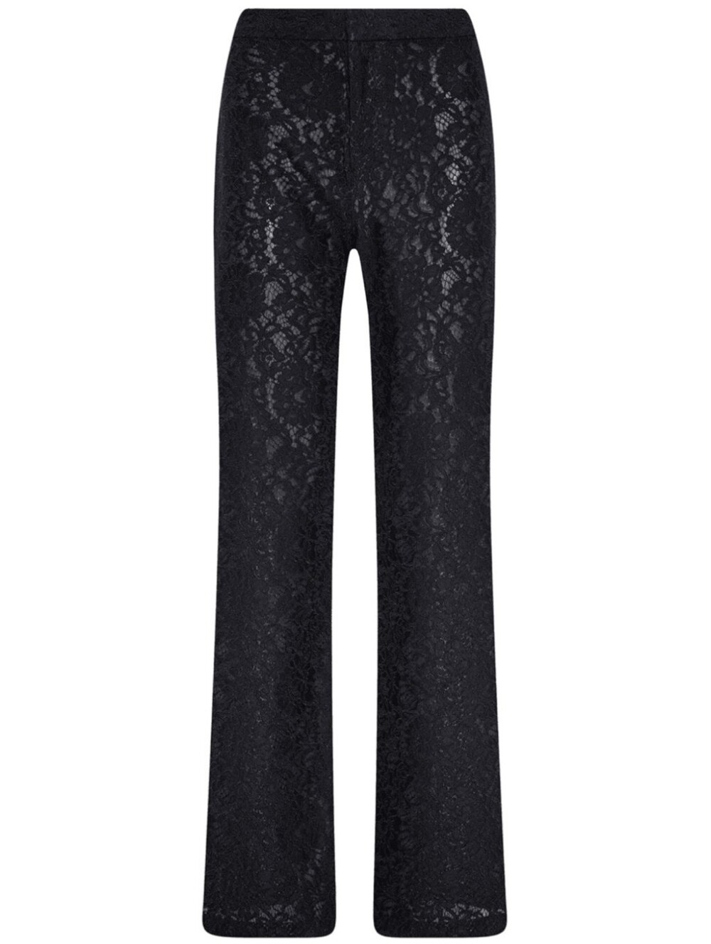 L’AGENCE Black Floral Lace Fully Lined Straight Leg Trousers Pants Size 2 NWT